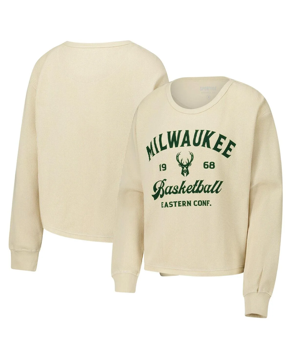 Milwaukee Bucks High Country Collection Cullen Waffle Knit Long Sleeve T-Shirt by Sportiqe