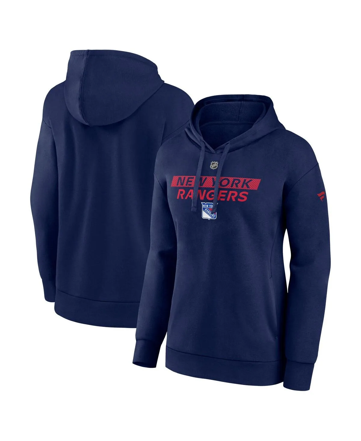 New York Rangers Authentic Pro Core Primary Fleece Pullover Hoodie by Fanatics