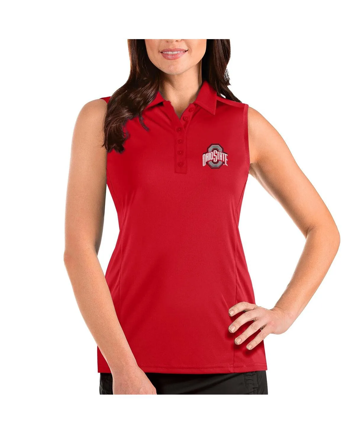 Ohio State Buckeyes Tribute Sleeveless Polo Shirt