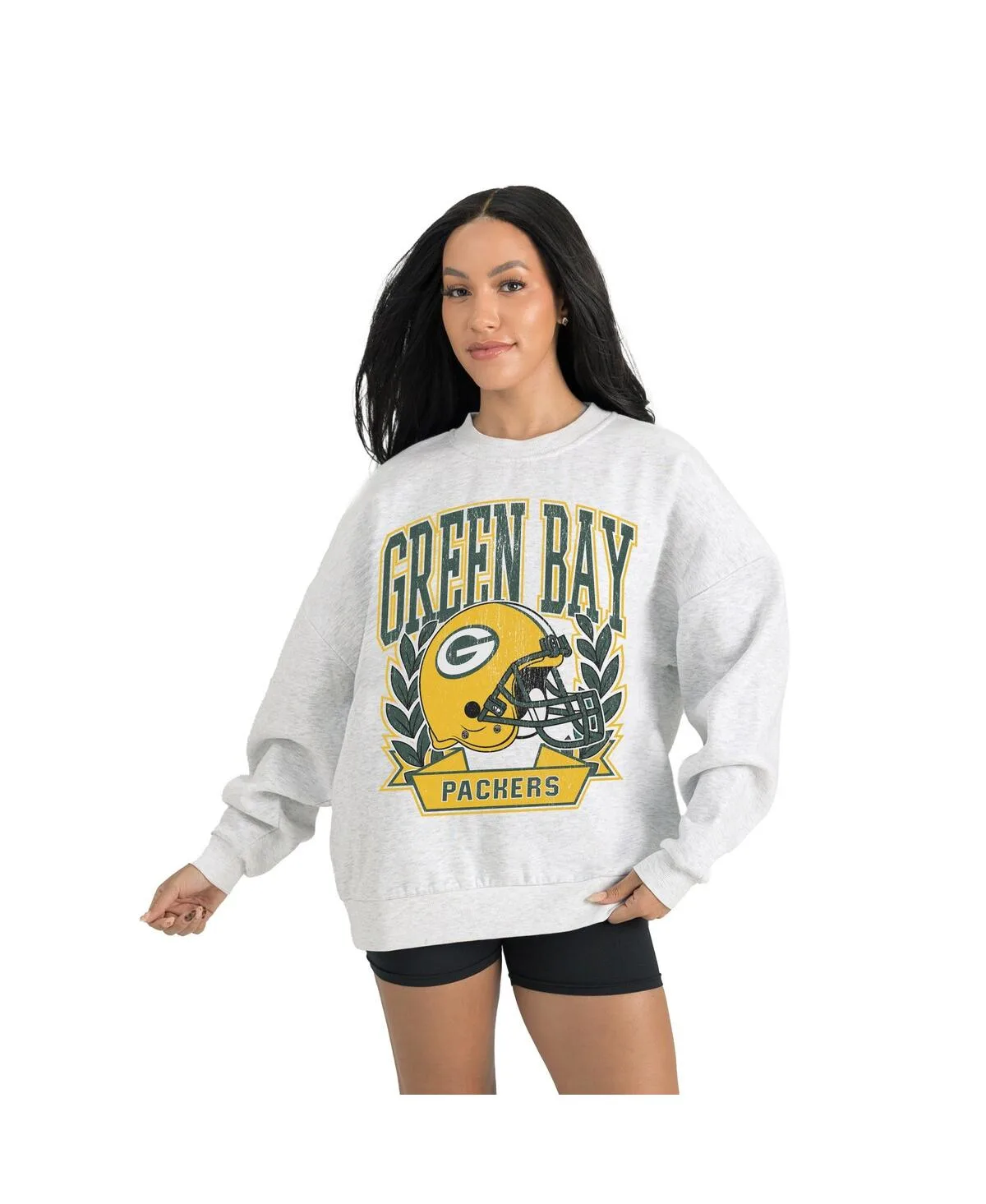 Green Bay Packers Heritage Premium Fleece Pullover Sweatshirt by Gameday Couture