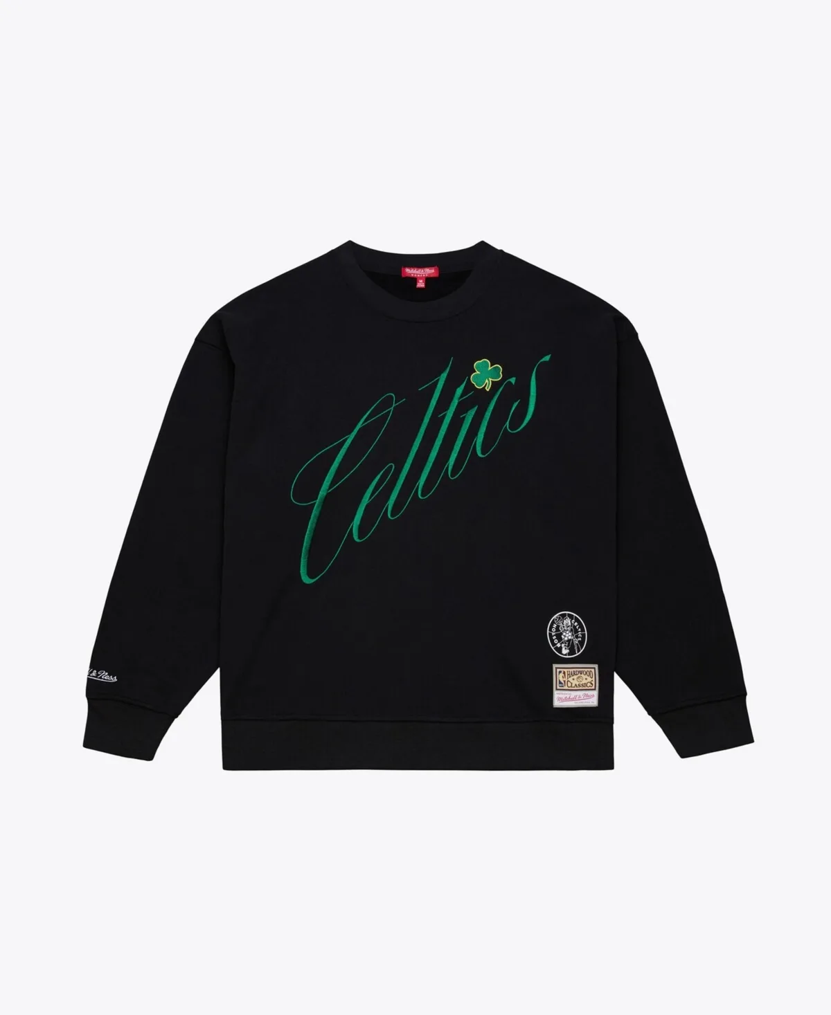 Boston Celtics Hardwood Classics Script Lightweight Sweatshirt by Mitchell & Ness