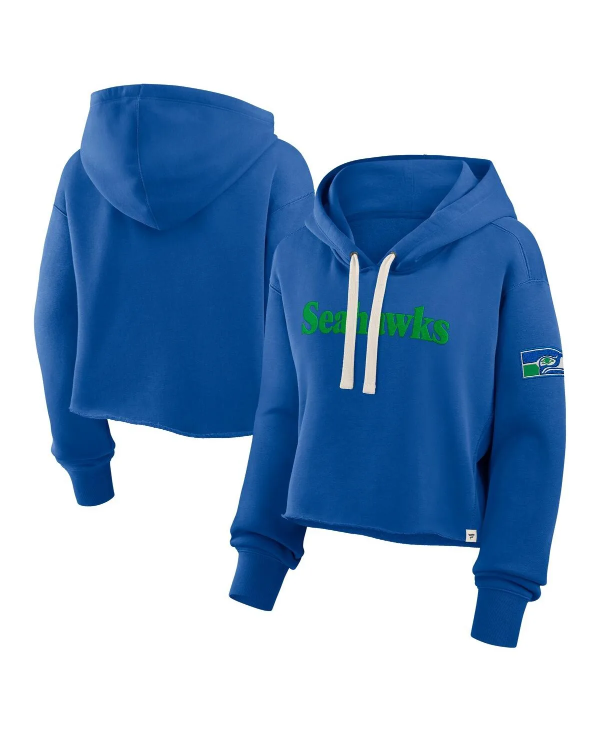 Seattle Seahawks Oversized Hometown Heritage Cropped Hoodie