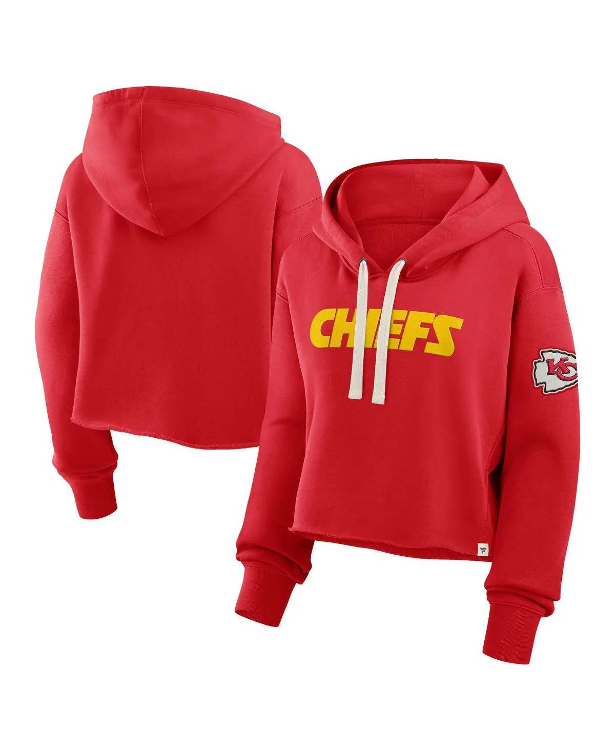 Kansas City Chiefs Oversized Hometown Heritage Cropped Hoodie by Fanatics