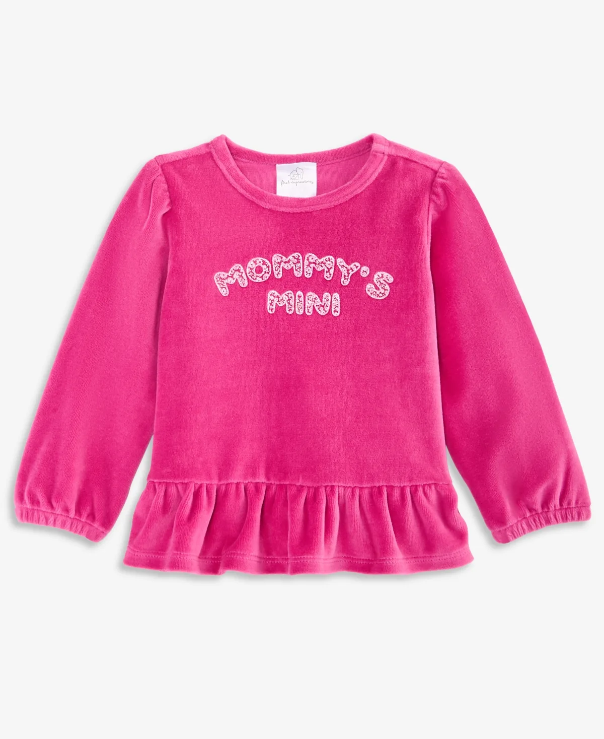 Mix & Match Long-Sleeve Mommy's Mini Velour Top by First Impressions