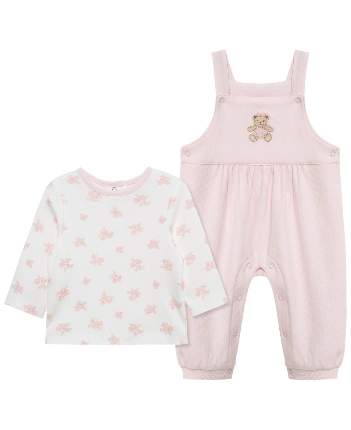 Long-Sleeve T-Shirt and Romper, 2-Piece Set by Little Me