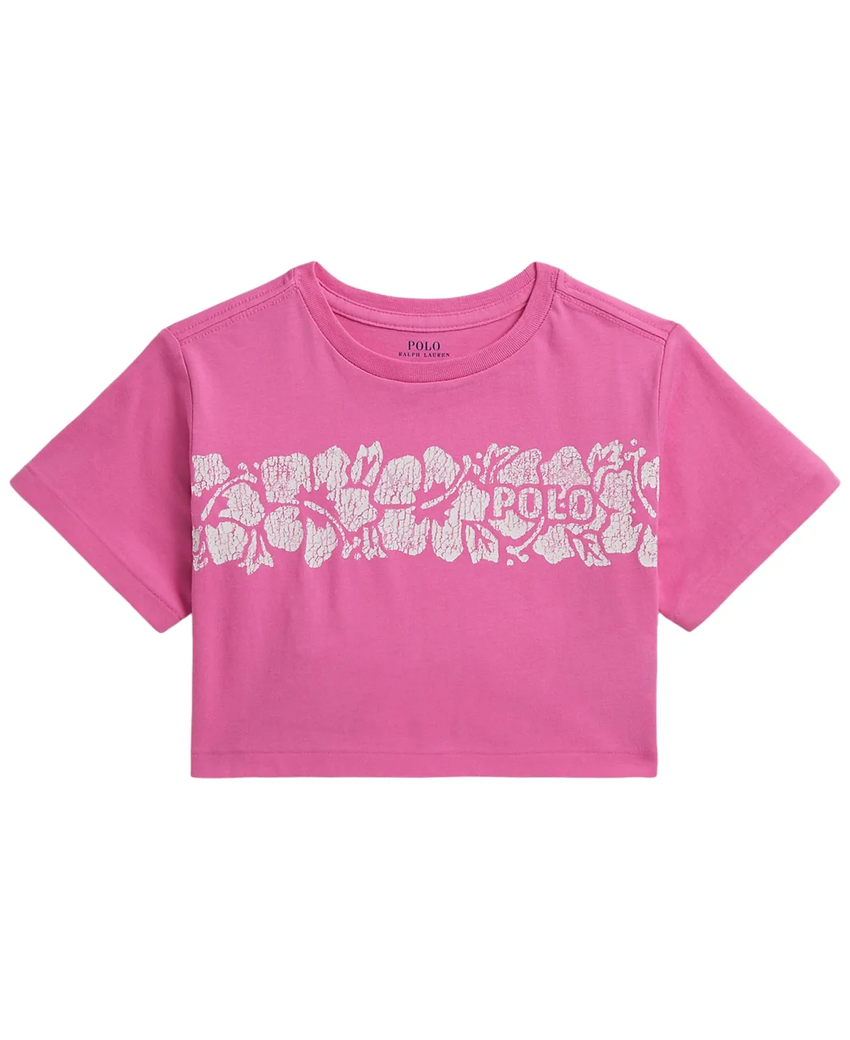 Floral-Print Logo Cotton Boxy T-Shirt by Polo Ralph Lauren
