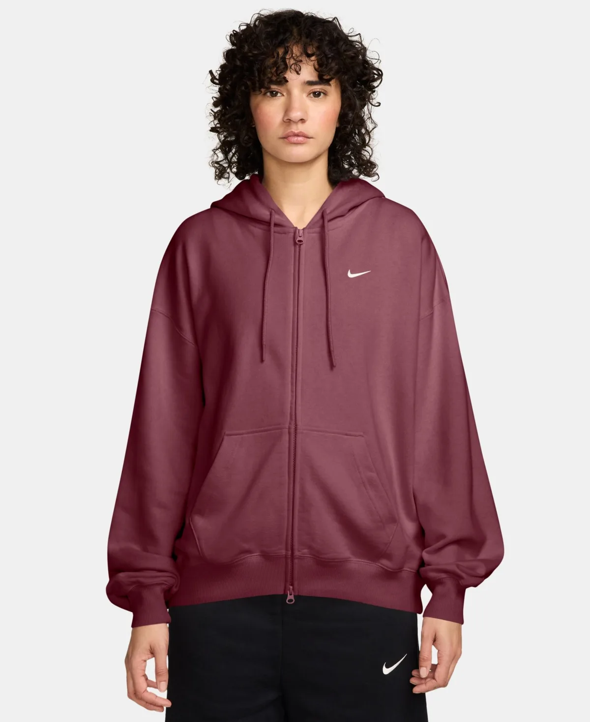 Studio Fleece Light Weight Oversized Full-Zip Hoodie by Nike