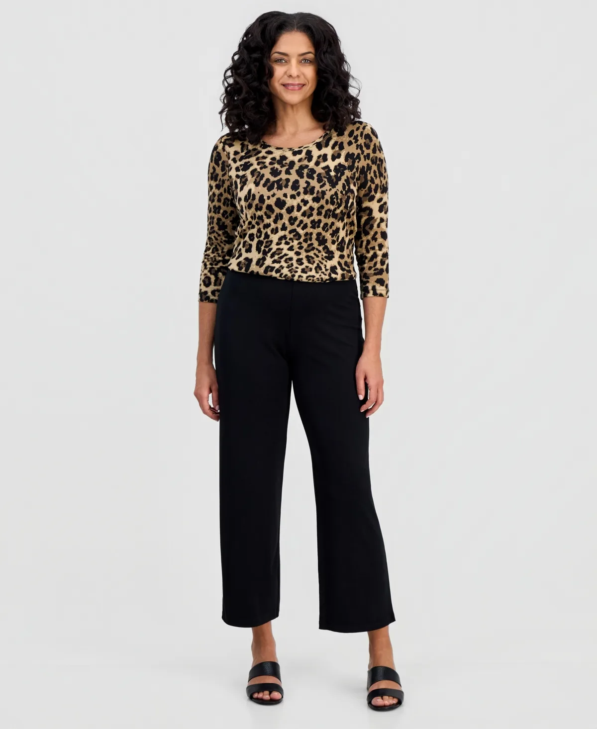 Knit Wide-Leg Pull-On Pants, Regular & Short Lengths by Jm Collection