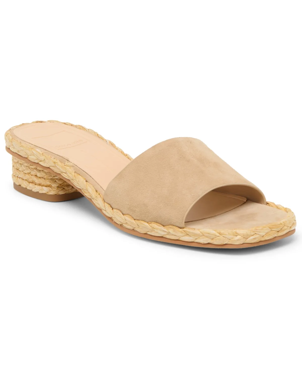 Dixi Slide-Low Raffia Heel Dress Sandals by Dolce Vita