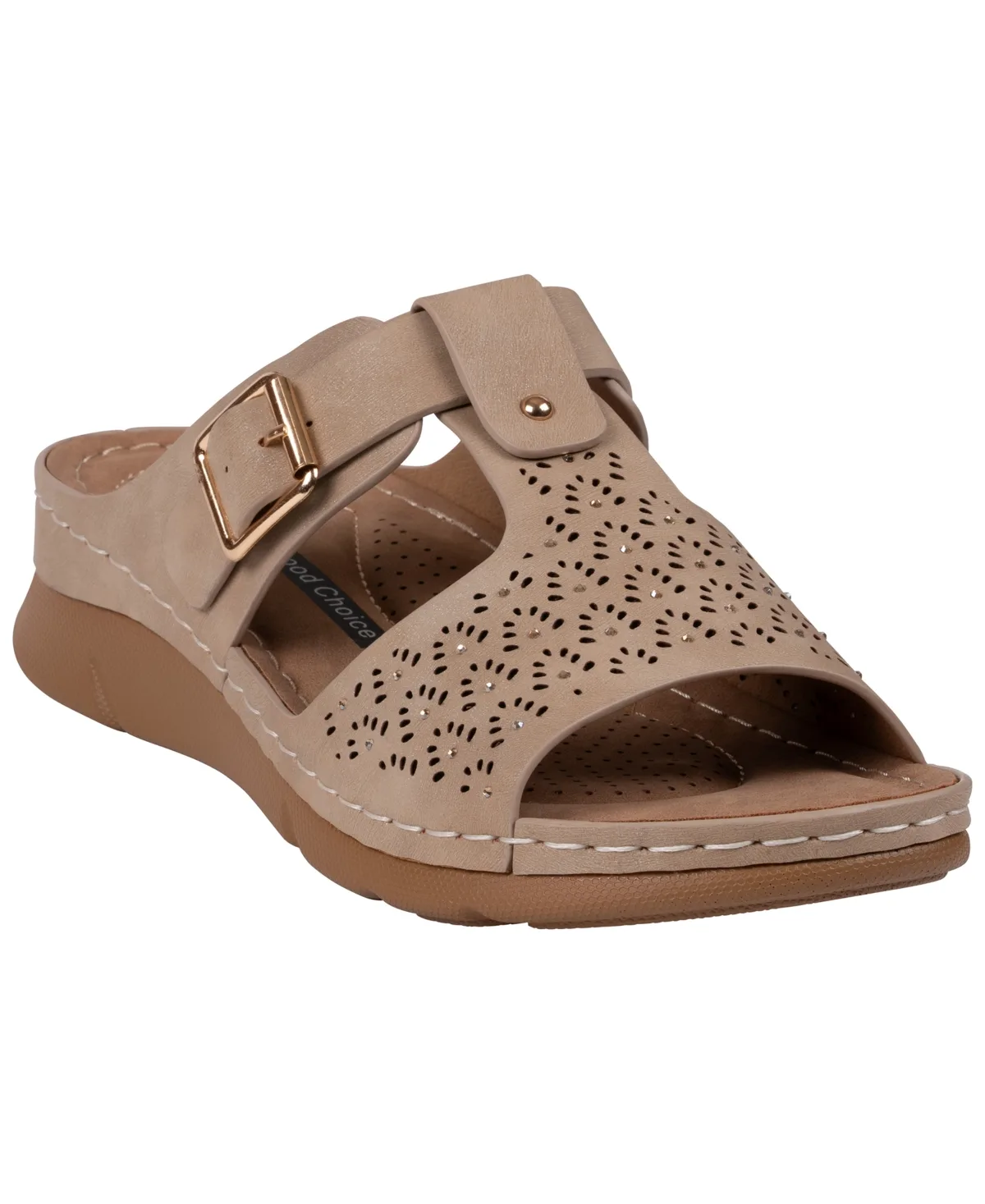 Round Toe Sandals by Gc Shoes
