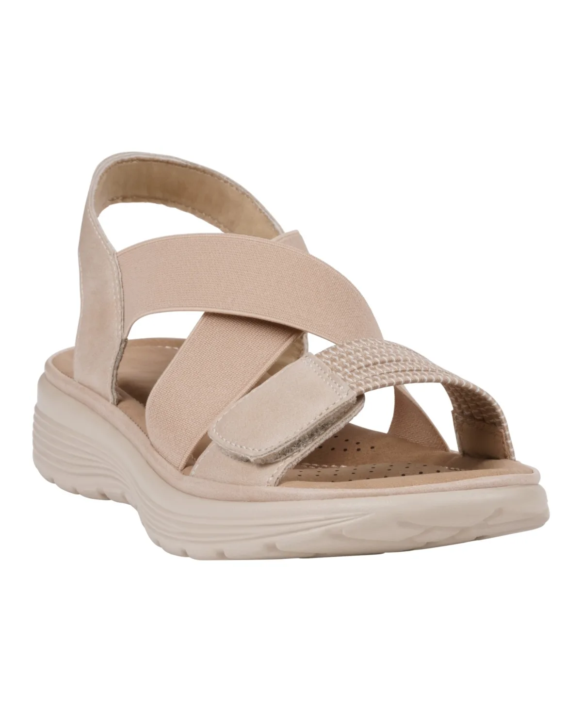 Ariel Elastic Comfort Flat Sandals by Gc Shoes