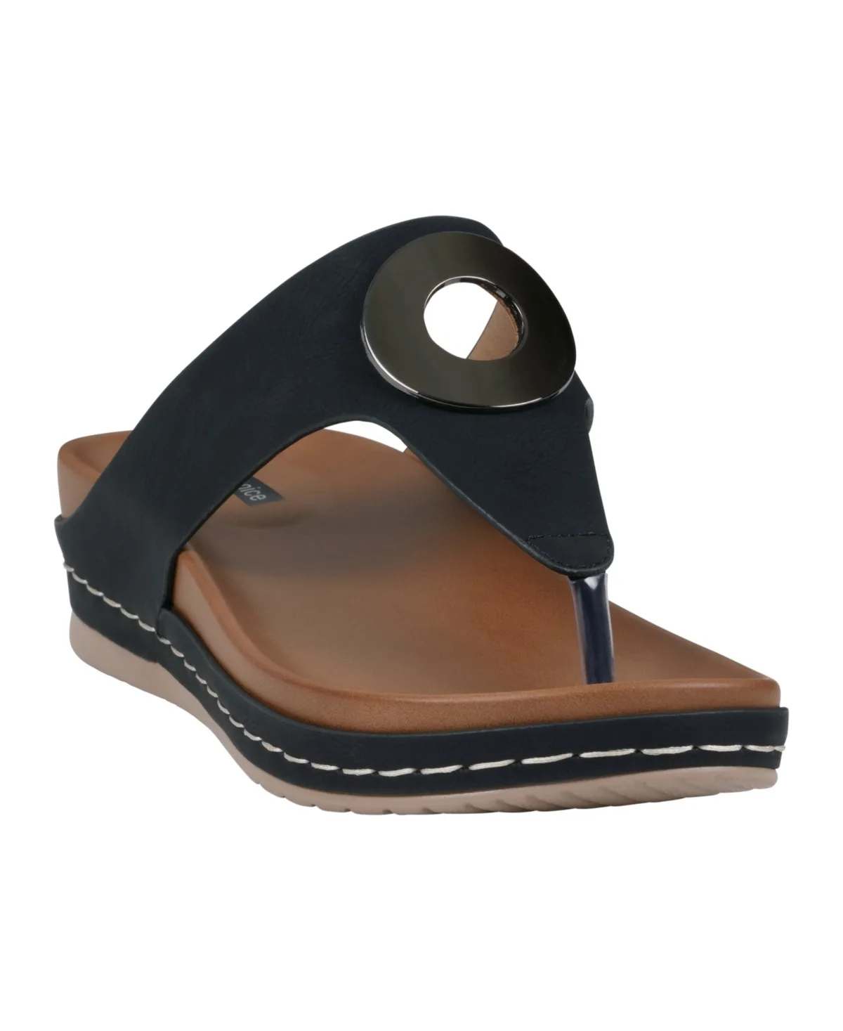 Seli Thong Wedge Sandals by Gc Shoes