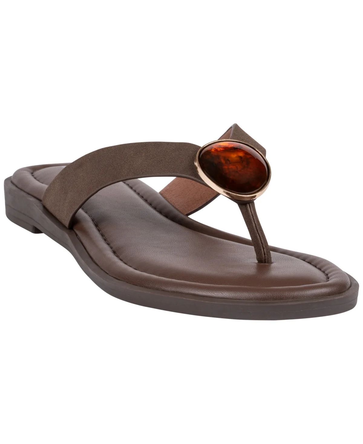 Jaylis Hardware Flat Sandals by Gc Shoes