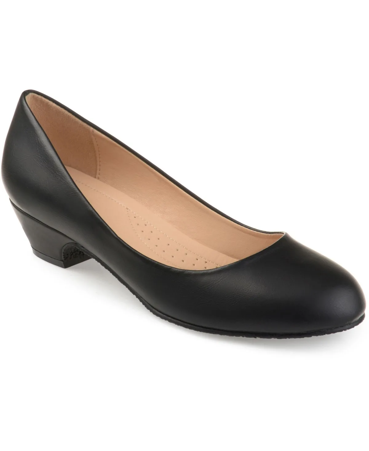 Saar Round Toe Kitten Heel Pumps by Journee Collection