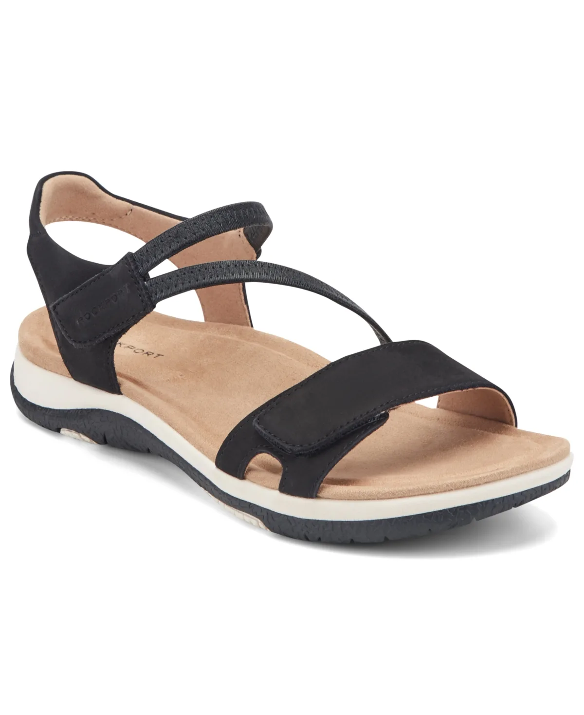 Shevon Strappy Flat Round Toe Sandals by Rockport