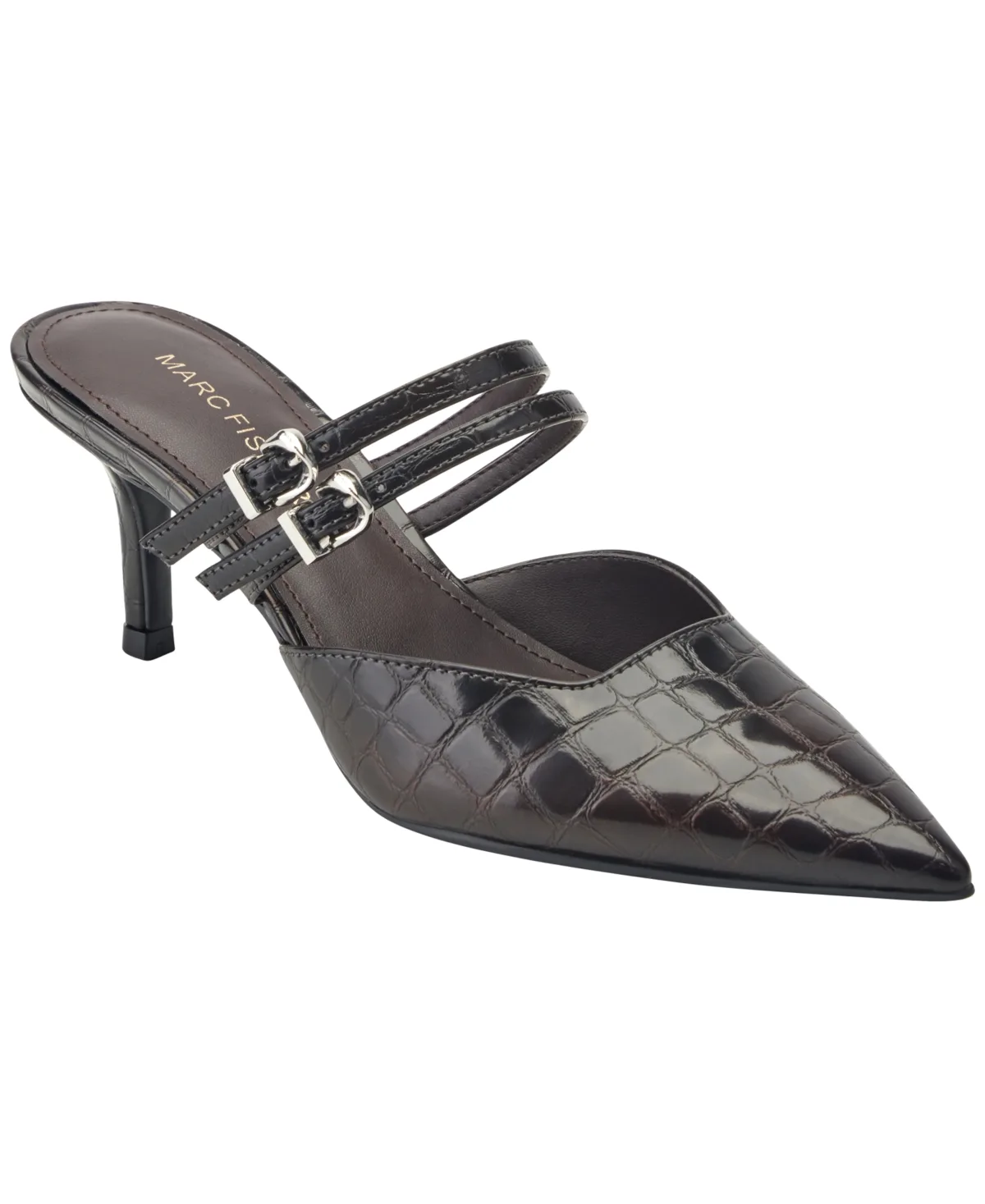 Abele Double Strap Stiletto Heel Pumps by Marc Fisher