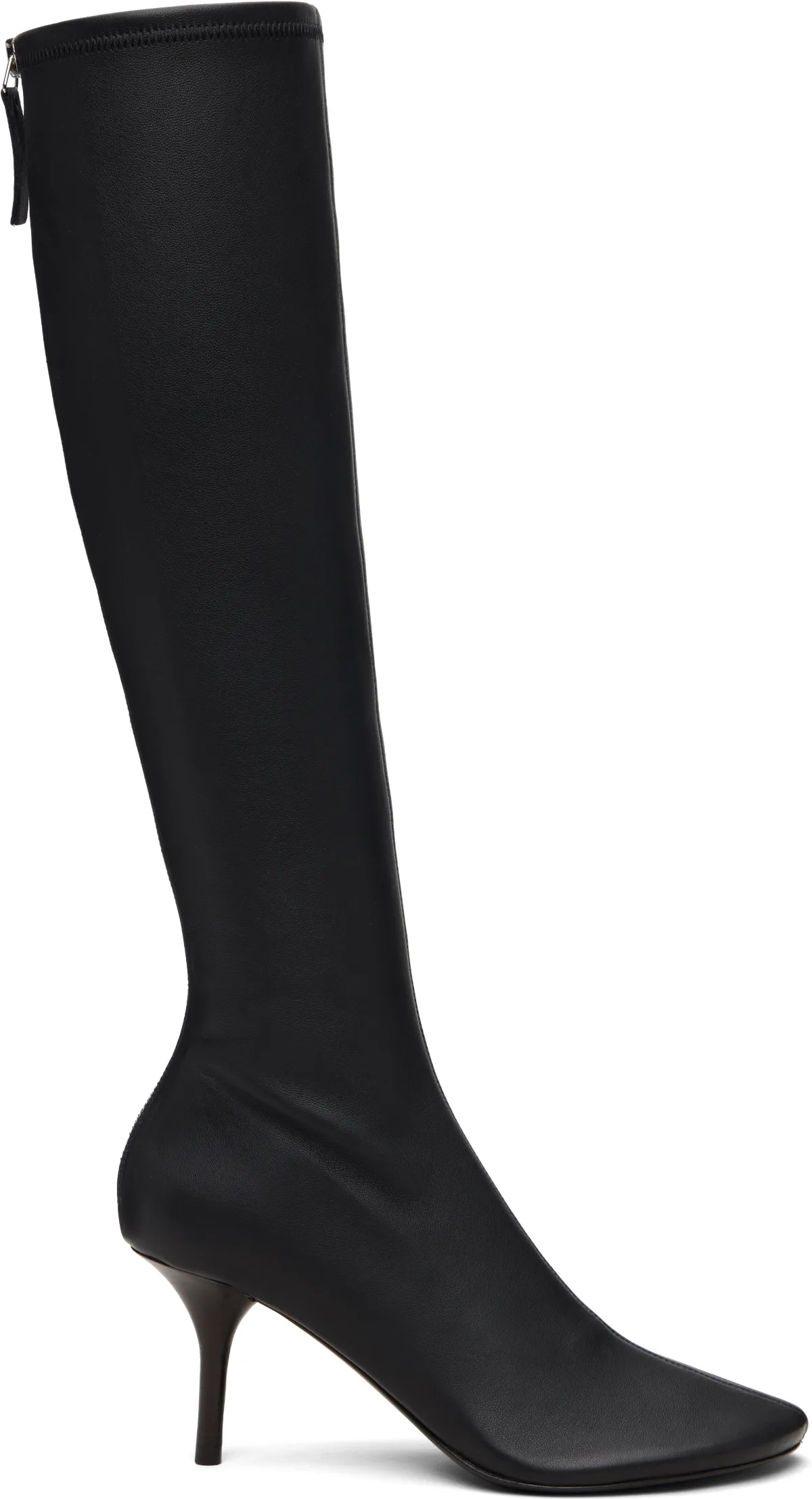 Black High Leather Boots