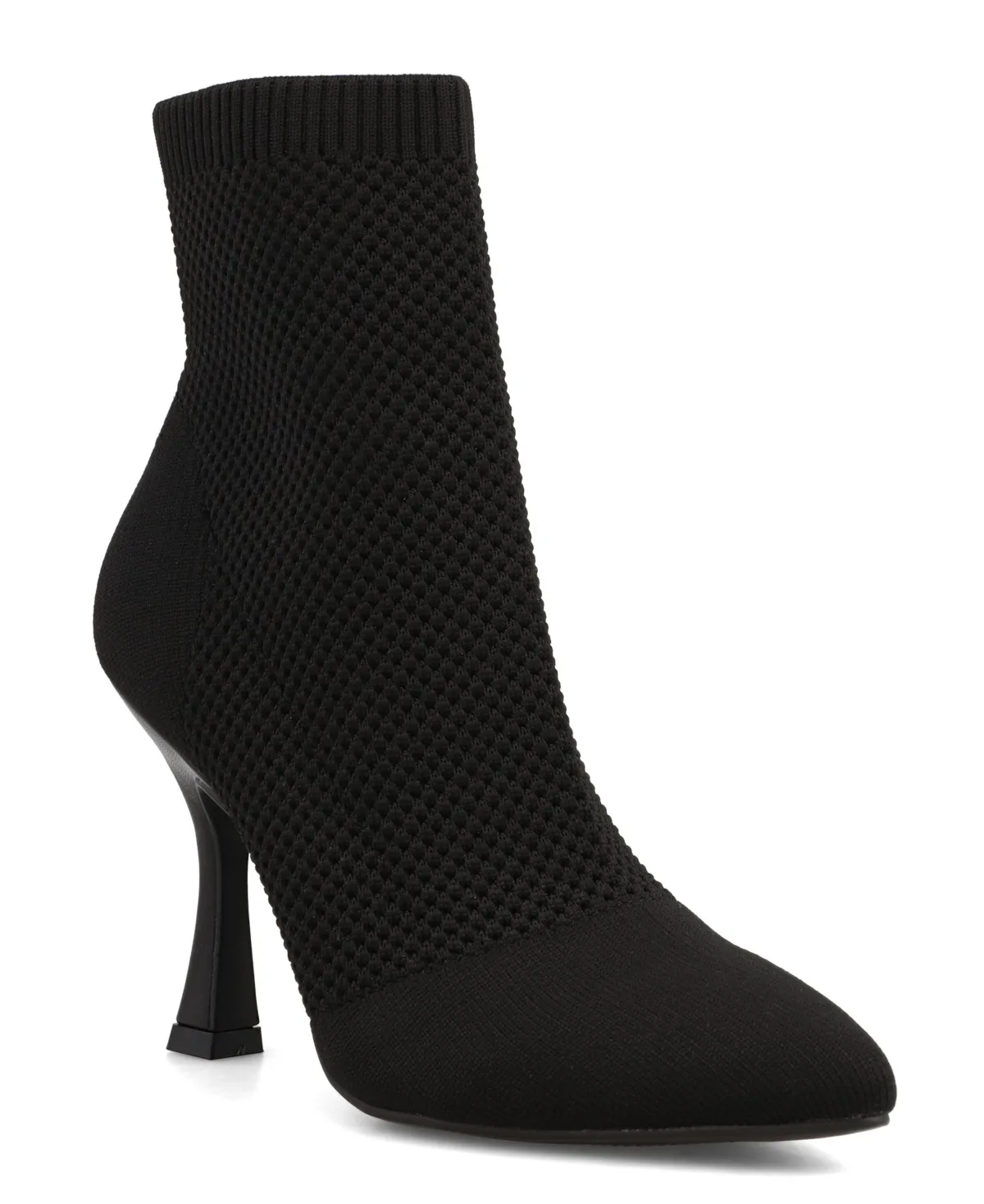Pamilla Pointed Toe Knit Dress Booties by Mia