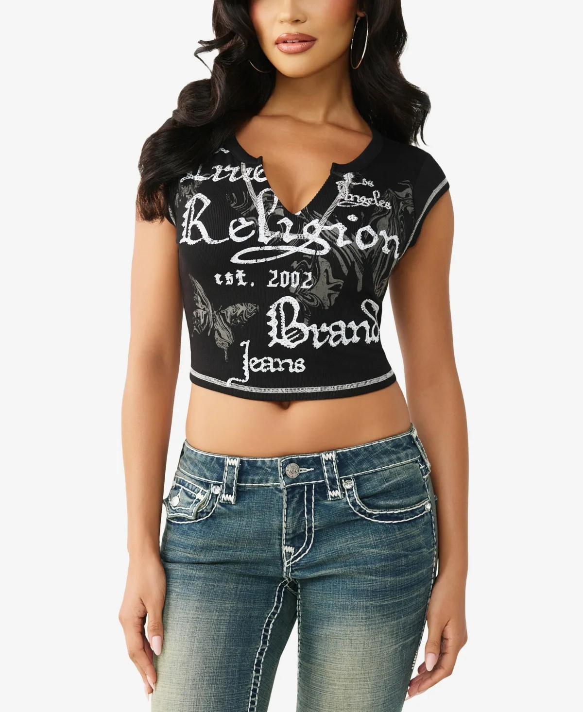 V-Notch Rib T-Shirt by True Religion