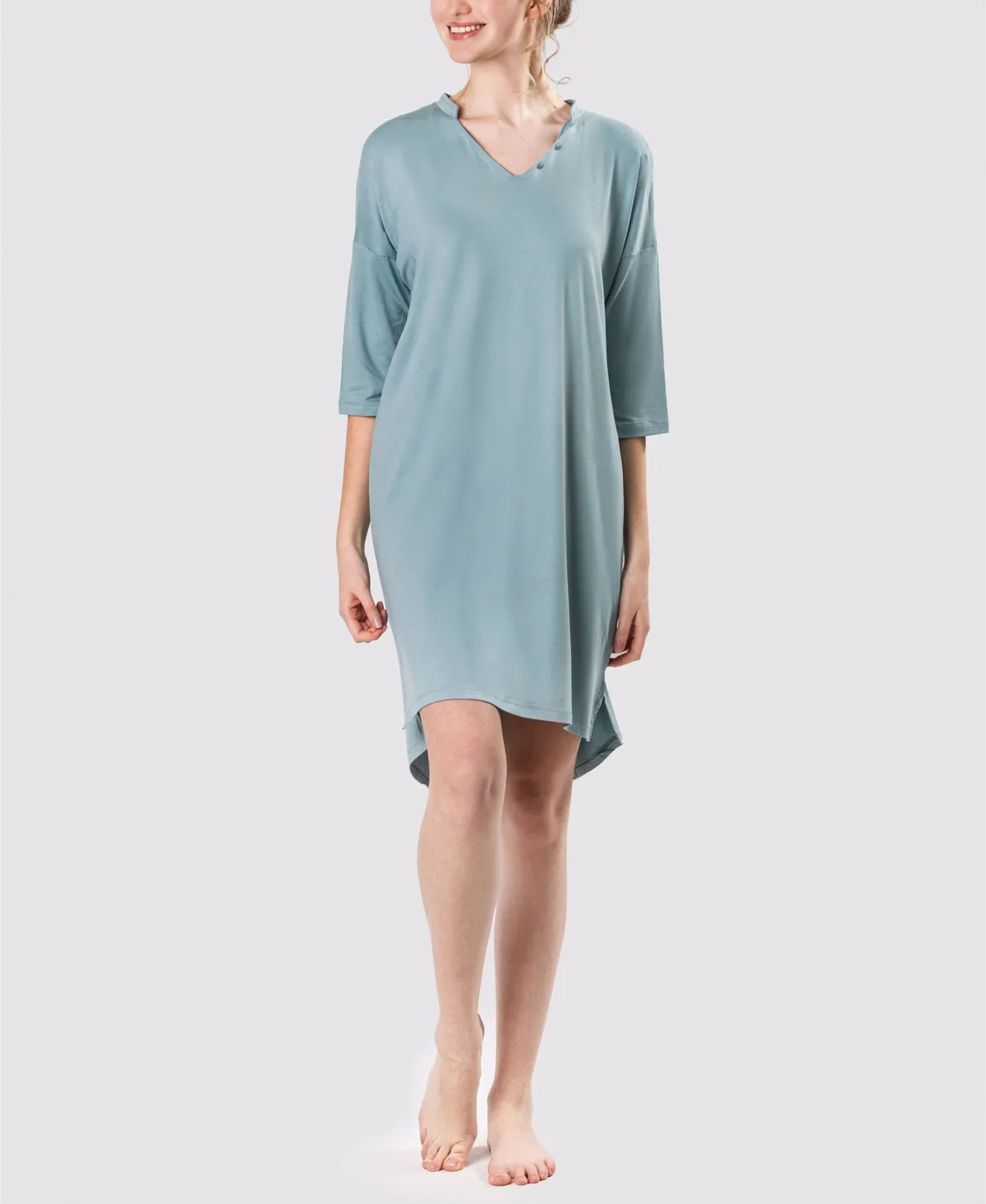 Ultra Soft Caribbean Flowers Sleepshirt Nightgown by Mood Pajamas