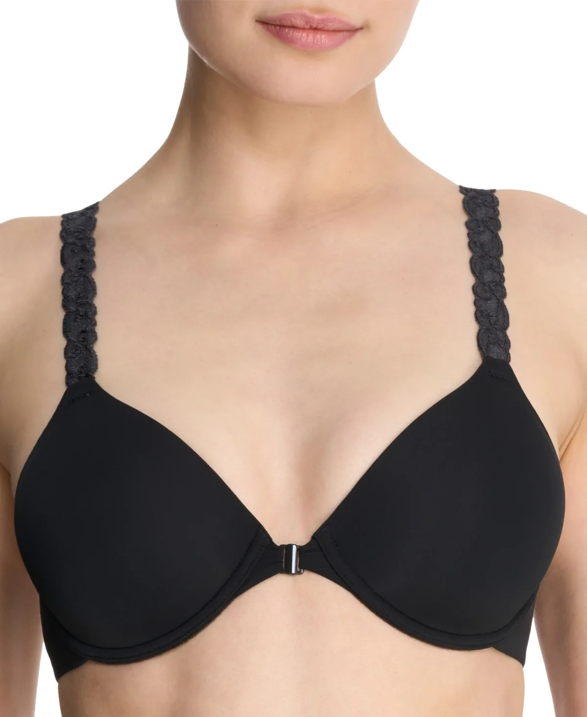 Pure Luxe Convertible Front-Close Contour Underwire Bra by Natori