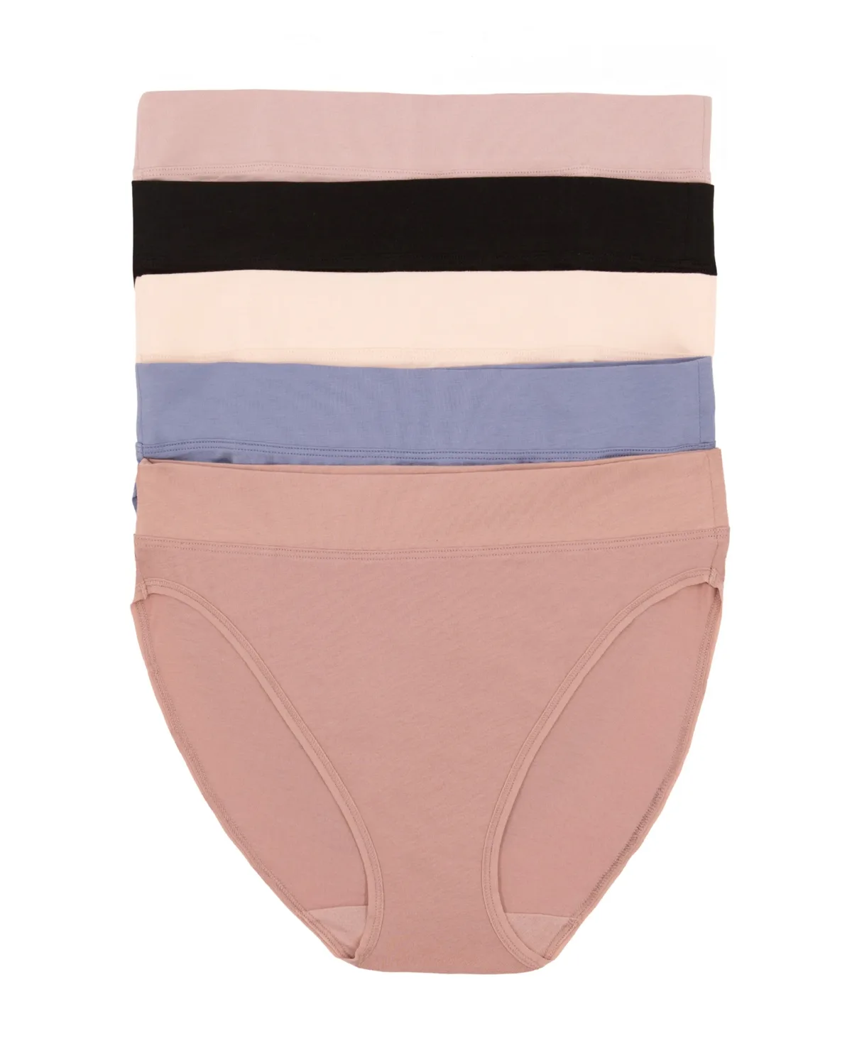 5-Pack Pima Cotton Hi-Cut Panty