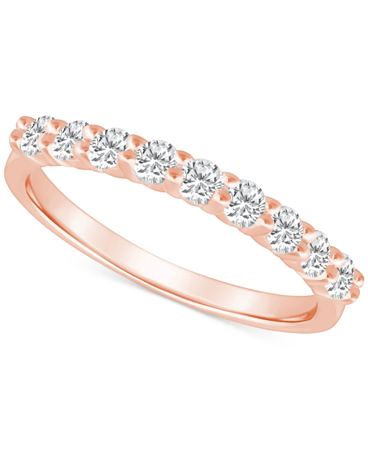 Diamond Wedding Band (1/2 ct. t.w.) in 14k Gold by Macy's