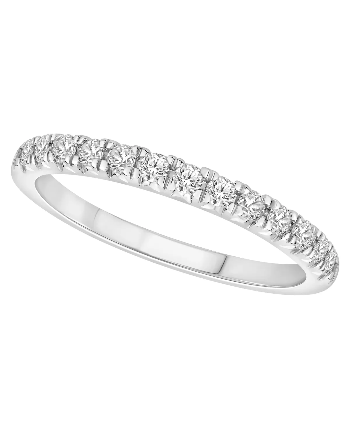 Certified Diamond Pave Band (1/4 ct. t.w.) in 14K White Gold or Yellow Gold by Macy's