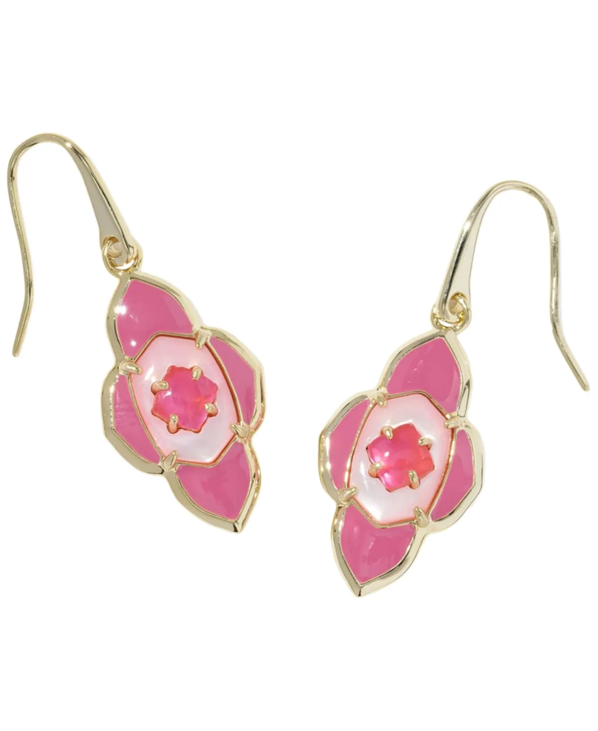 14k Gold-Plated Abbie Medallion Small Drop Earrings