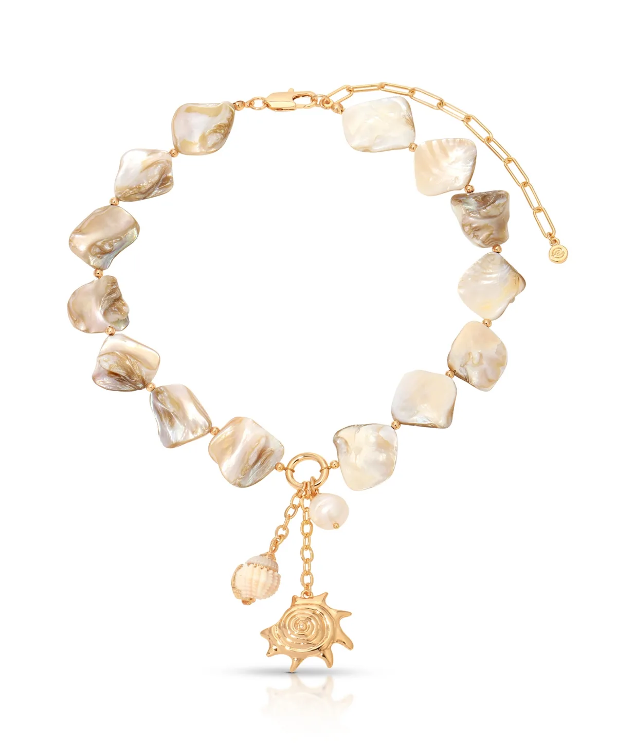True Shell Pendant Necklace by Ettika