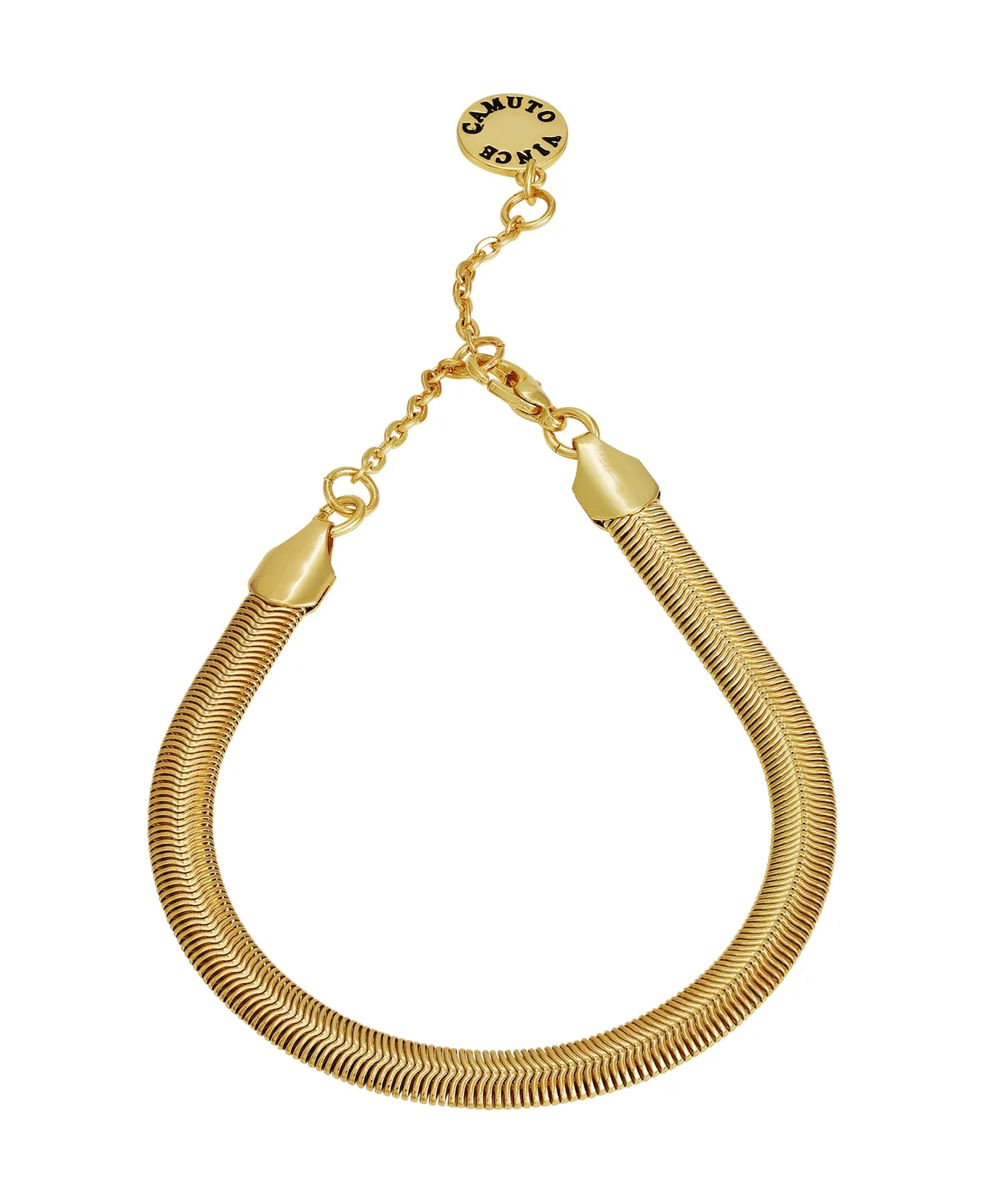 Gold-Tone Snake Chain Bracelet, 7.5" + 2" Extender by Vince Camuto