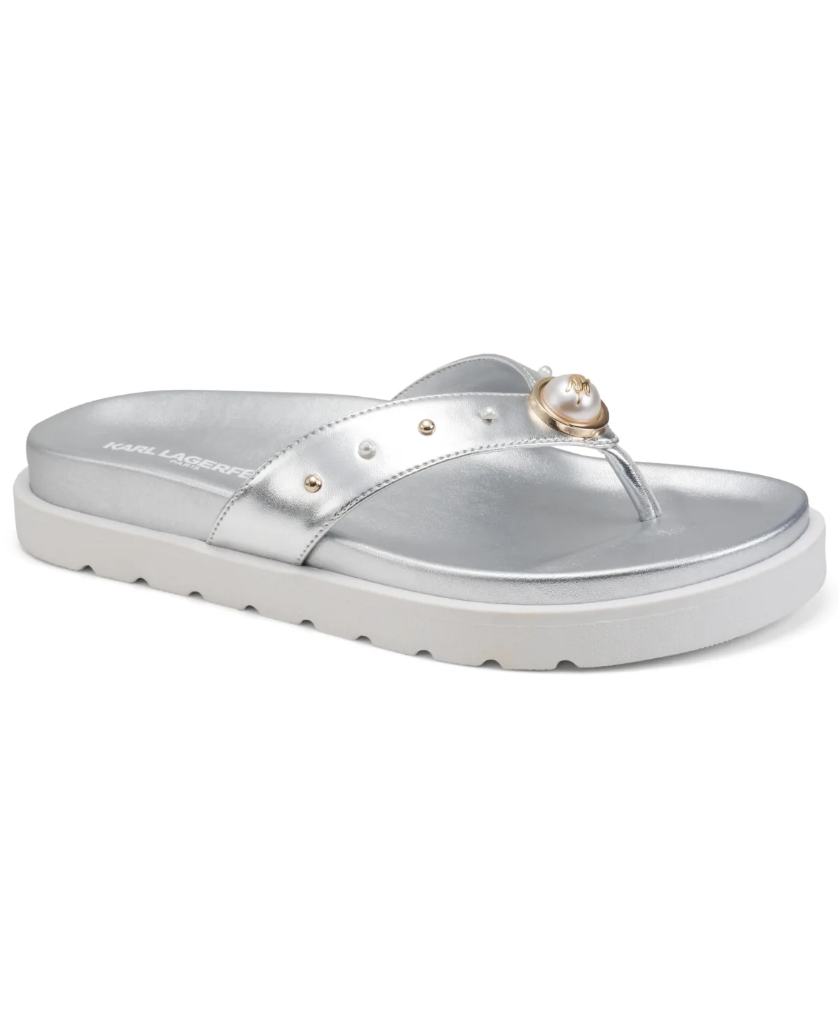 Hayze Pearl Flip Flop Sandals by Karl Lagerfeld Paris