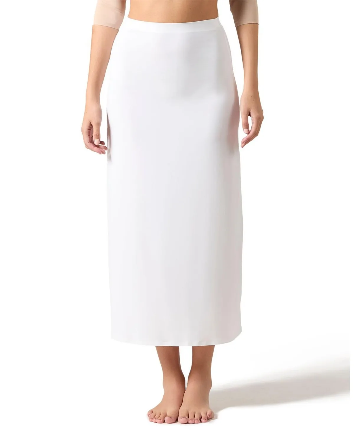 Silky-Smooth Bonded 34" Maxi Slip Skirt by Memoi