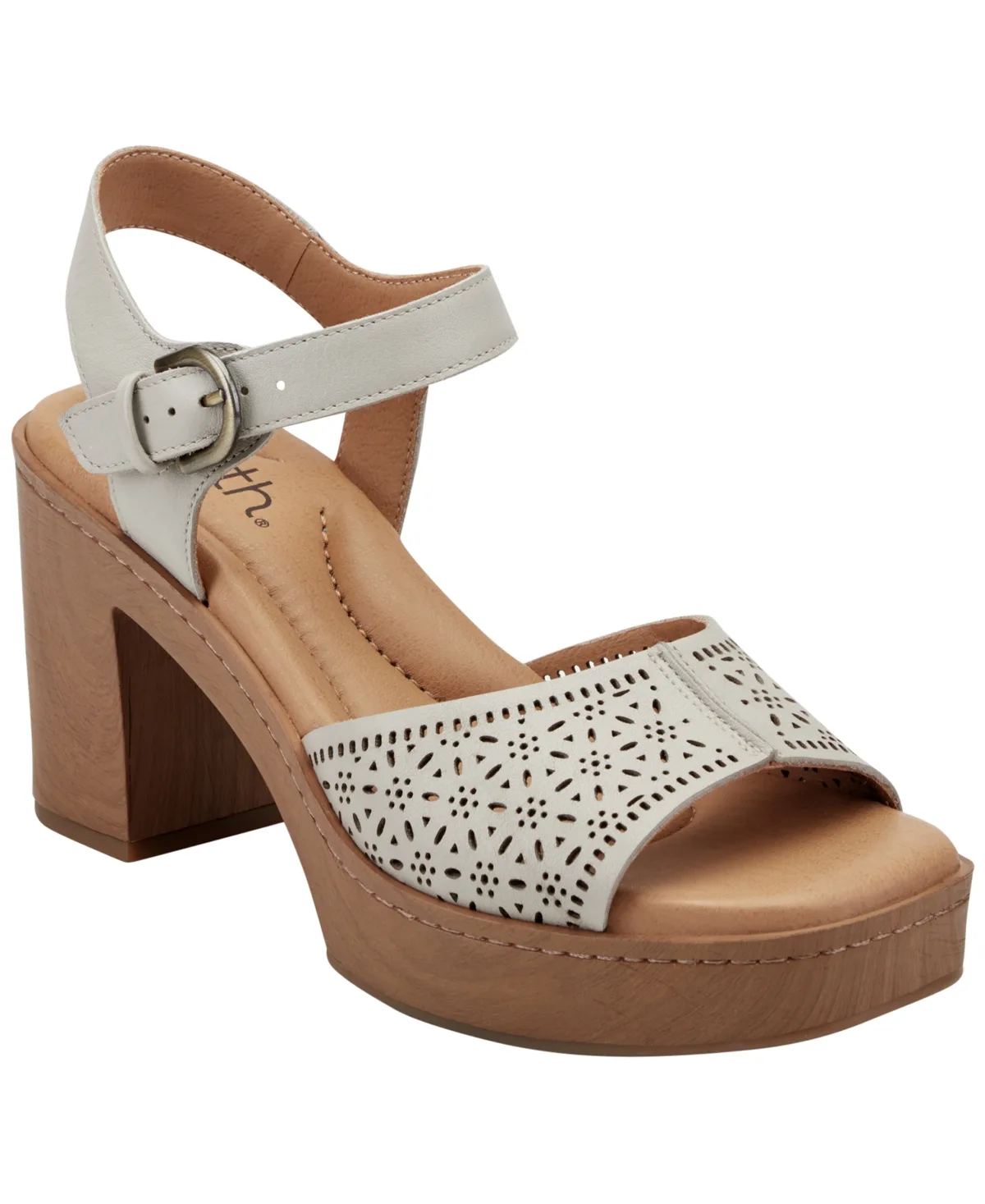 Quinty Leather Platform Dress Sandals by Earth