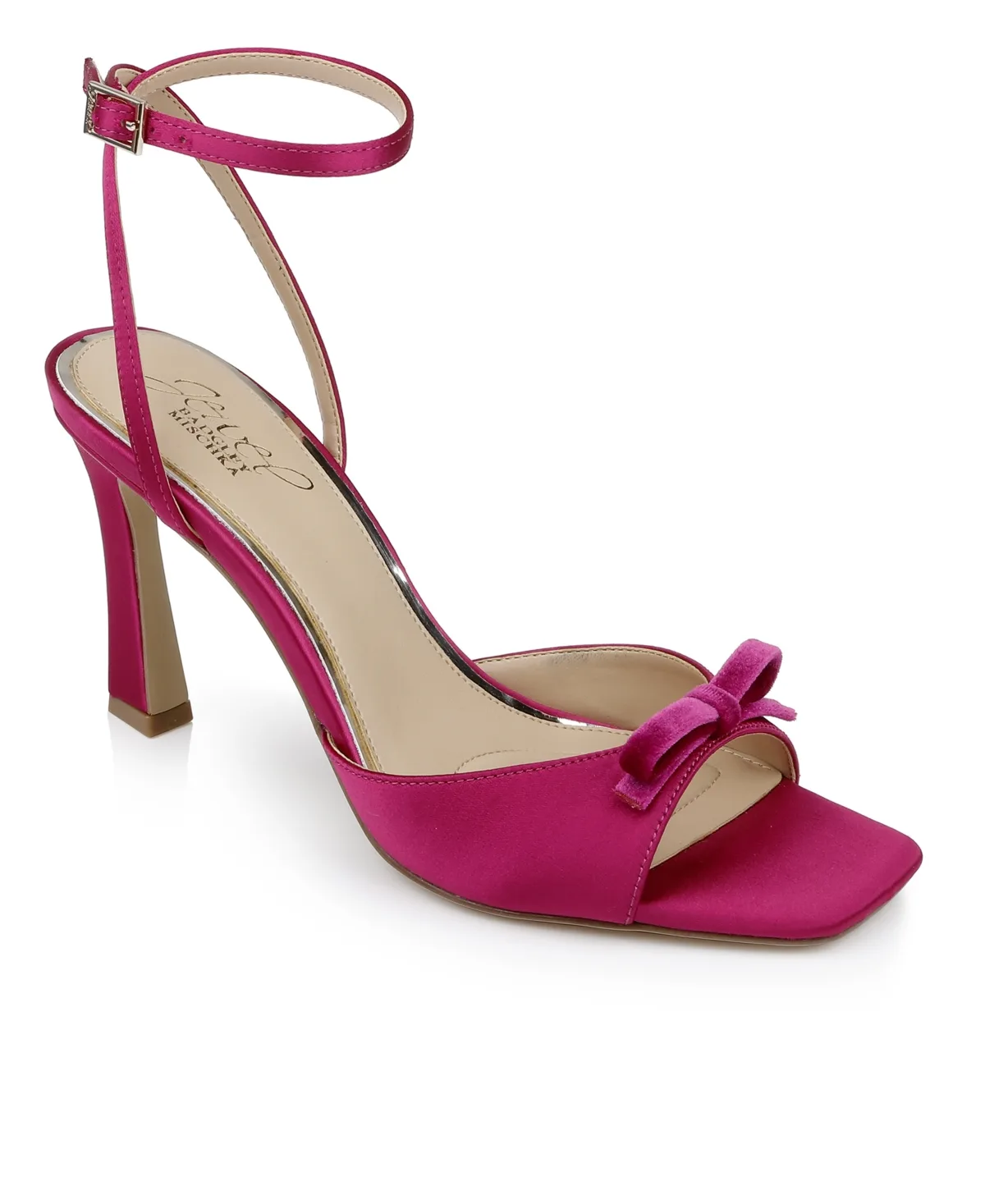 Elisha Bow Square Toe Sandals by Jewel Badgley Mischka