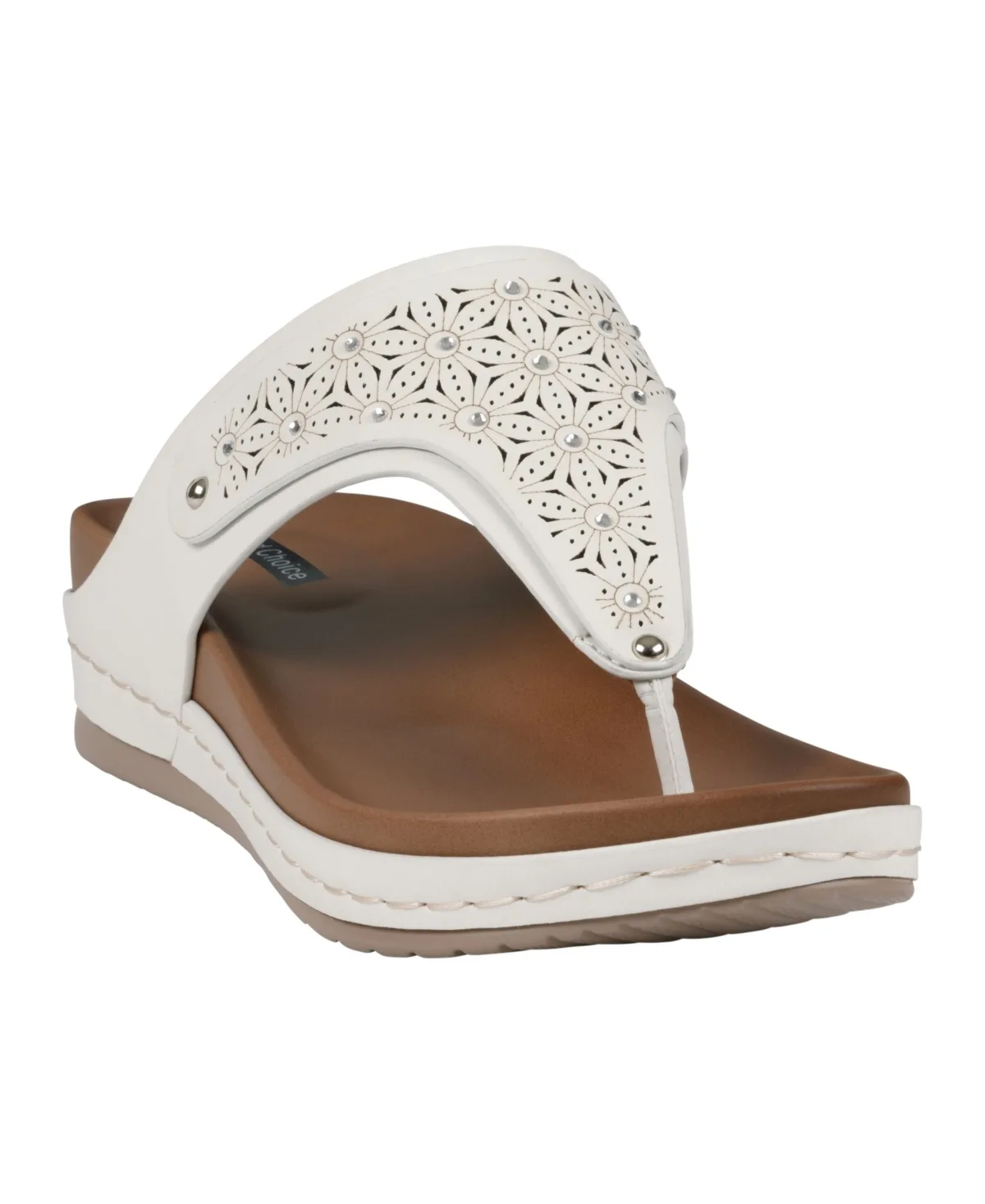 Tani Thong Wedge Sandals by Gc Shoes