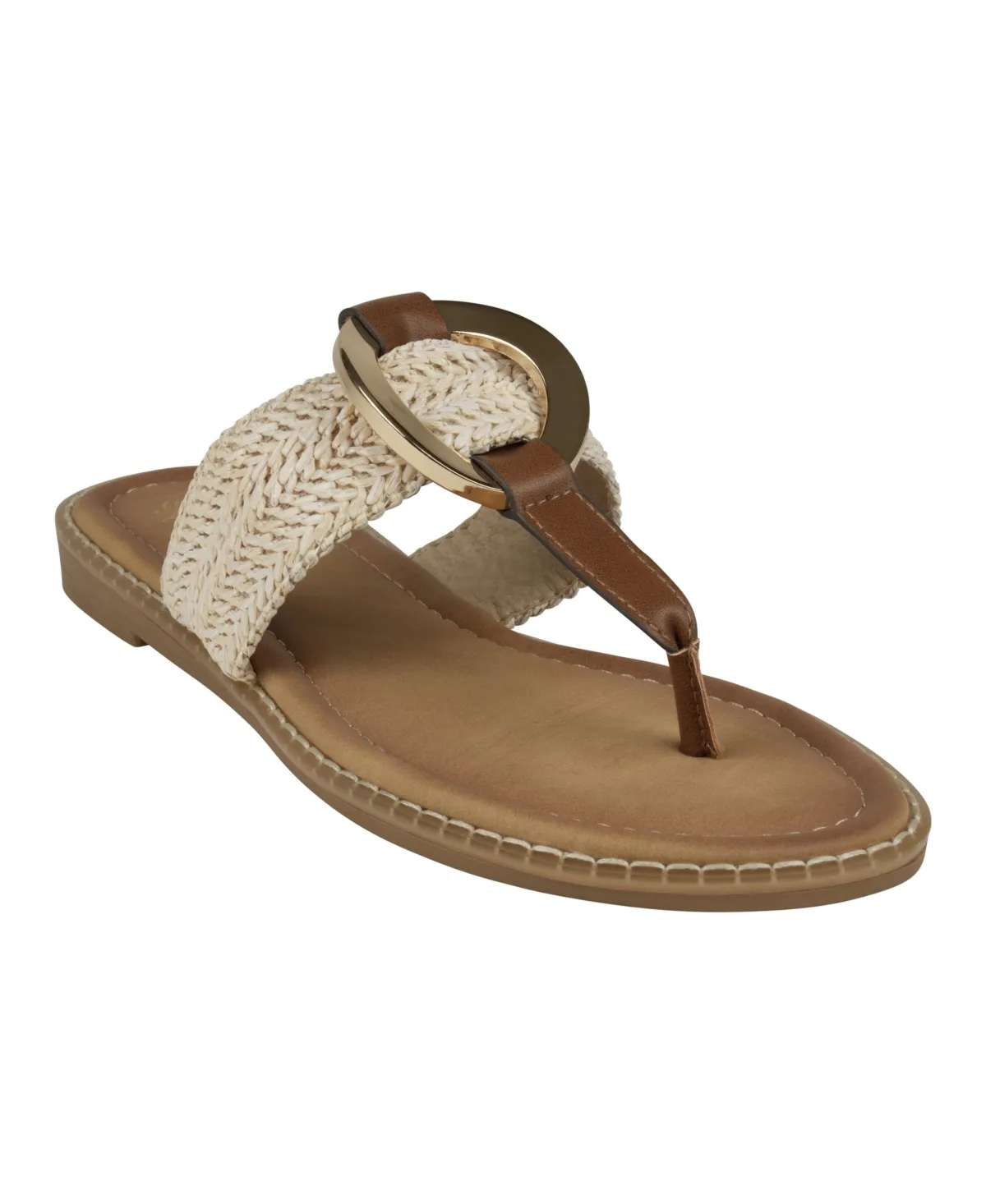 Jovie Woven Thong Flat Sandals by Gc Shoes