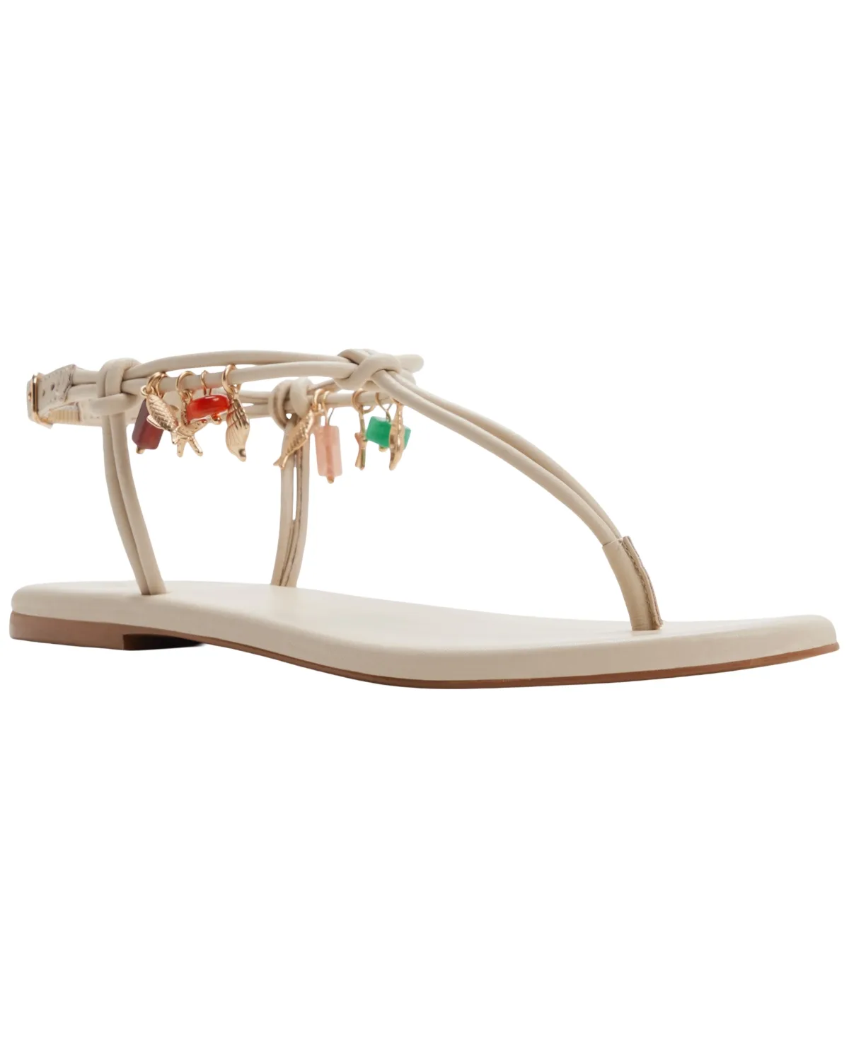 Seajewels T-Strap Round Toe Flat Sandals by Aldo