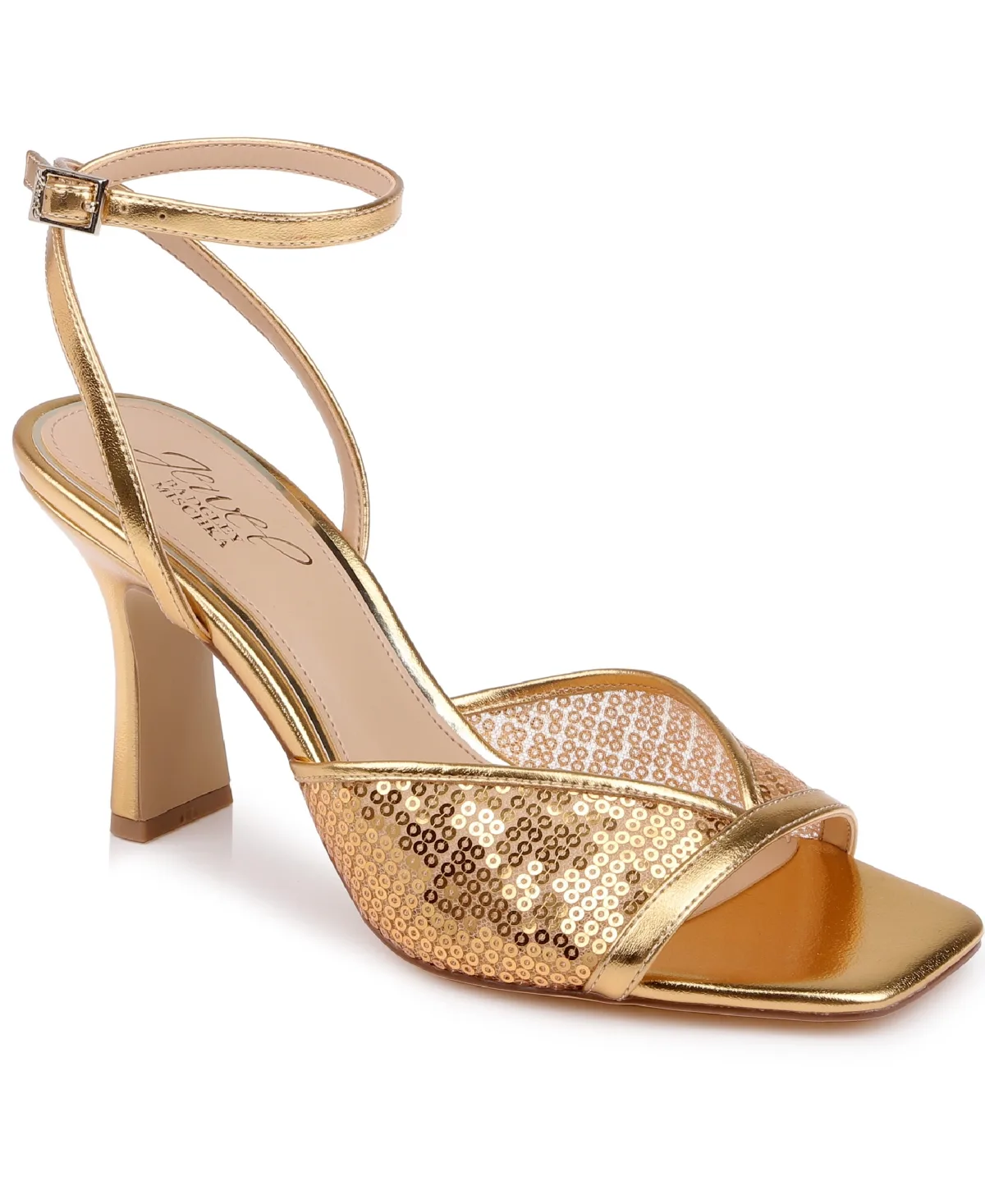 Zaha Square Toe Dress Sandals by Jewel Badgley Mischka