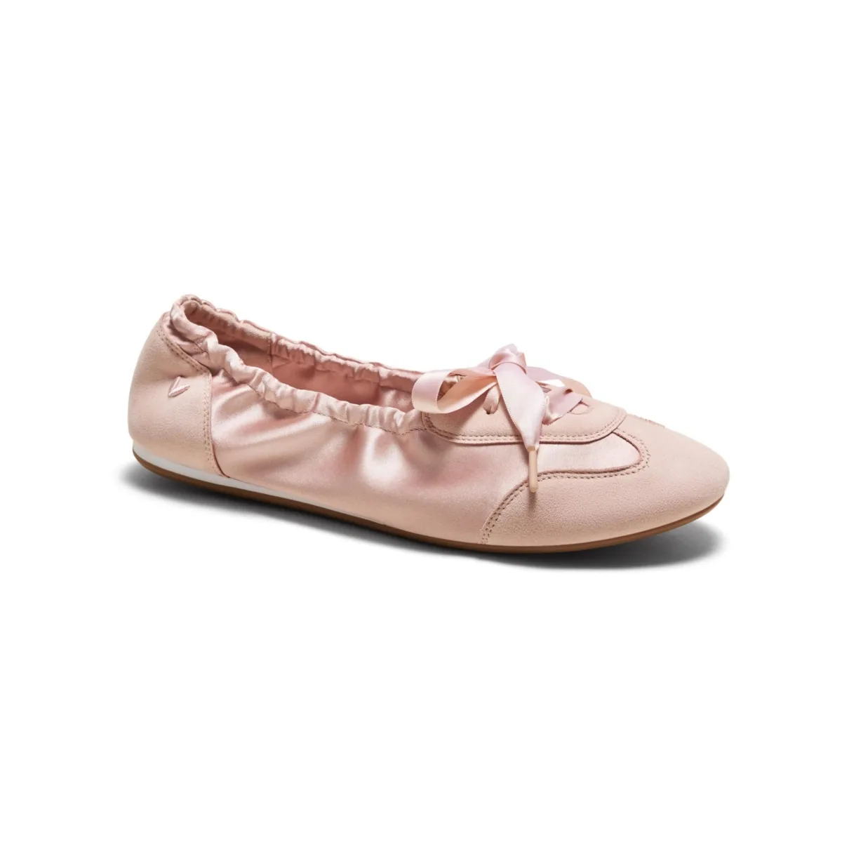 Yanka Round-Toe Satin Sneakerina by Vivaia