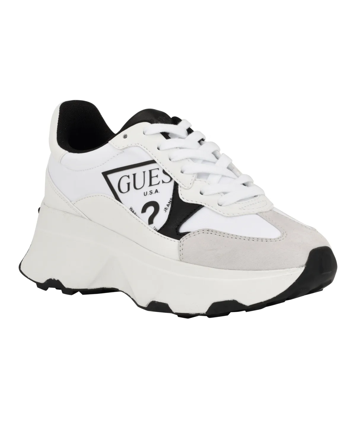 Calebb Chunky Platform Fashion Sneakers by Guess