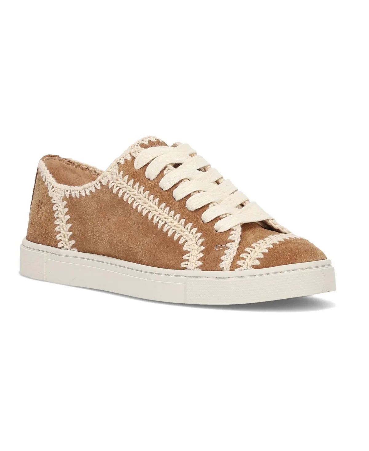 Ivy Crochet Low Lace Up Leather Sneakers by Frye