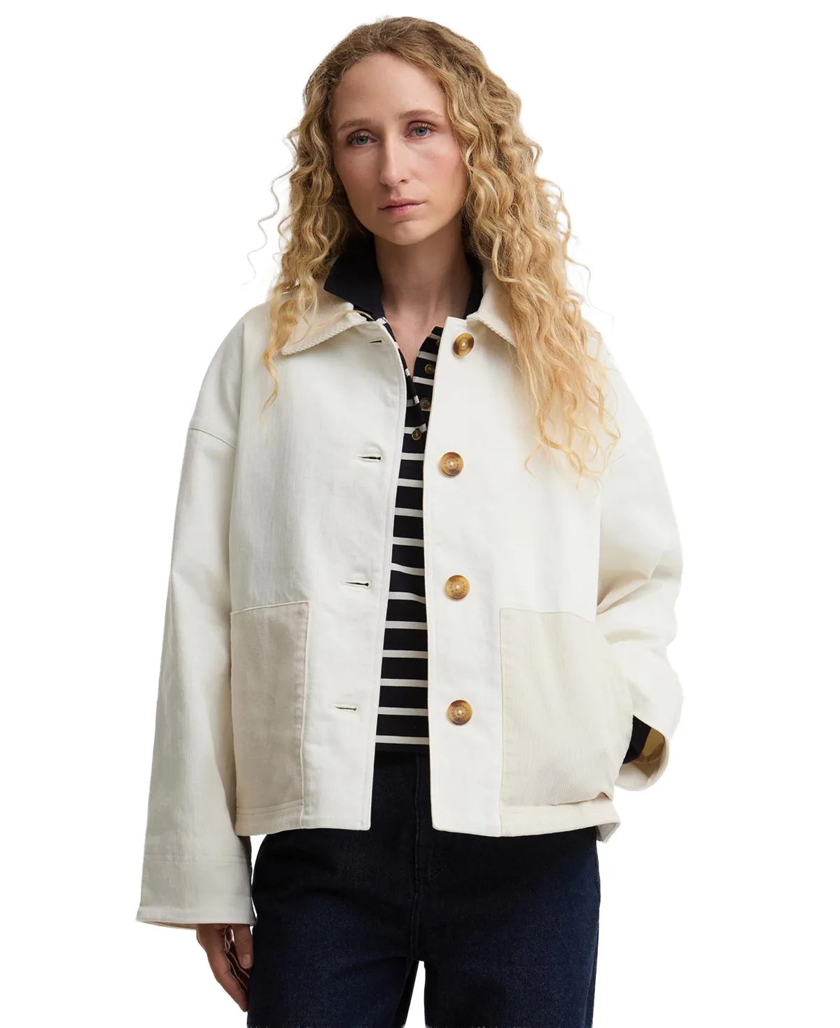 Cloverdale Button-Front Casual Jacket by Barbour