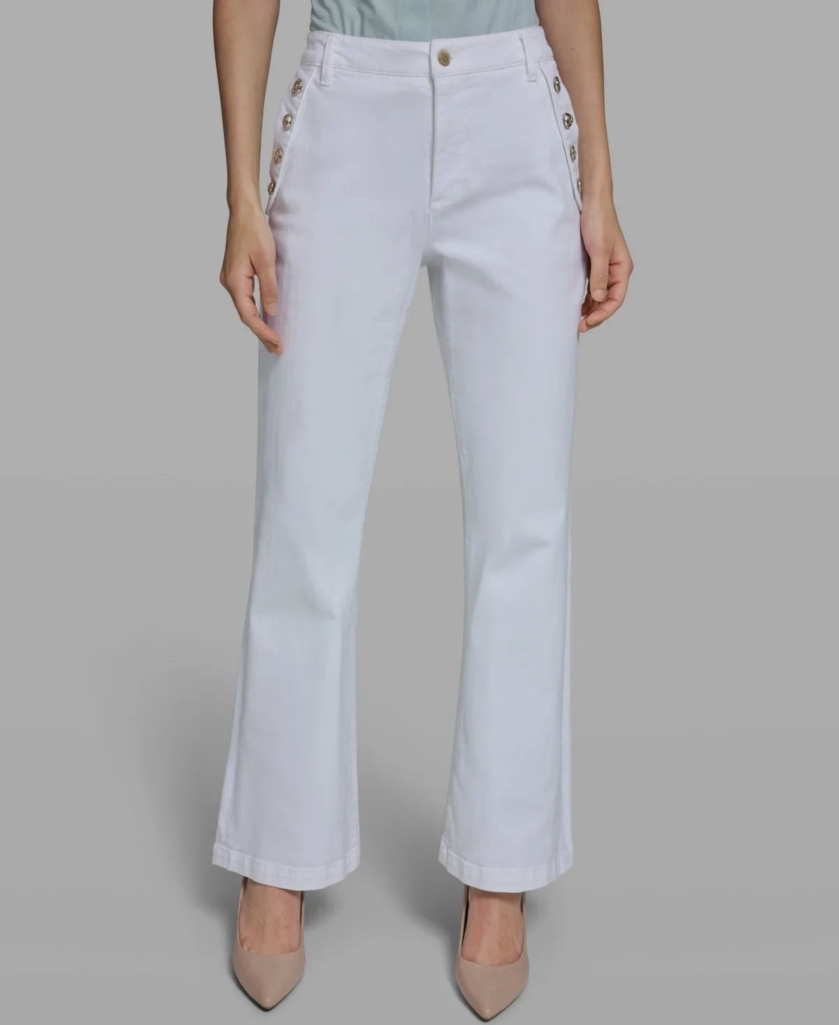Mid Rise Flare Jeans by Karl Lagerfeld Paris