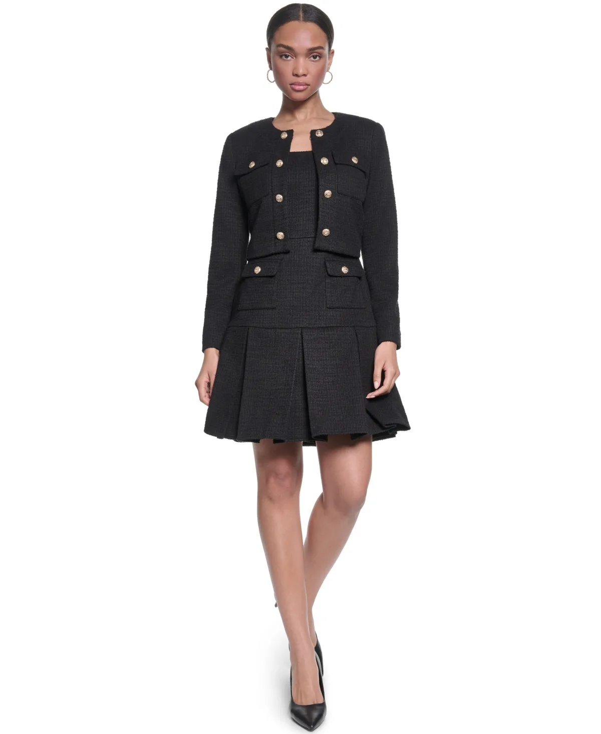 Knit Tweed Jacket by Karl Lagerfeld Paris