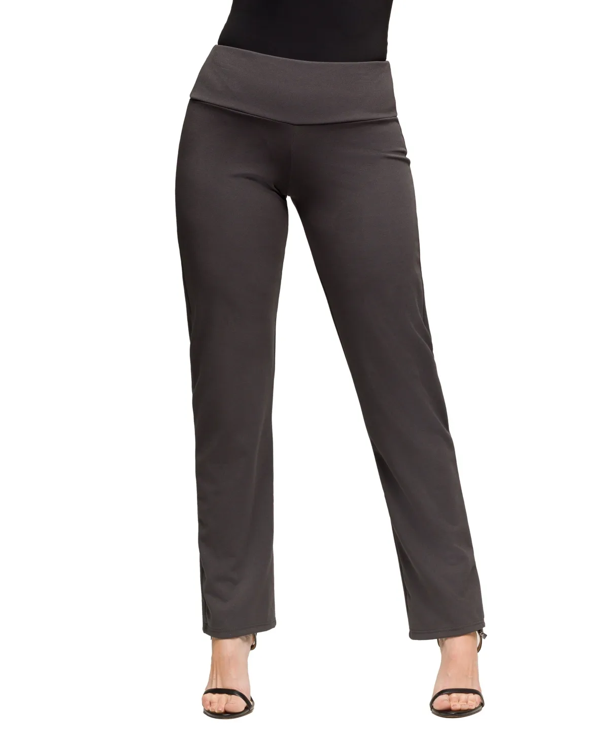 Comfortable Stretch High Waist Dress Pants by 24seven Comfort Apparel