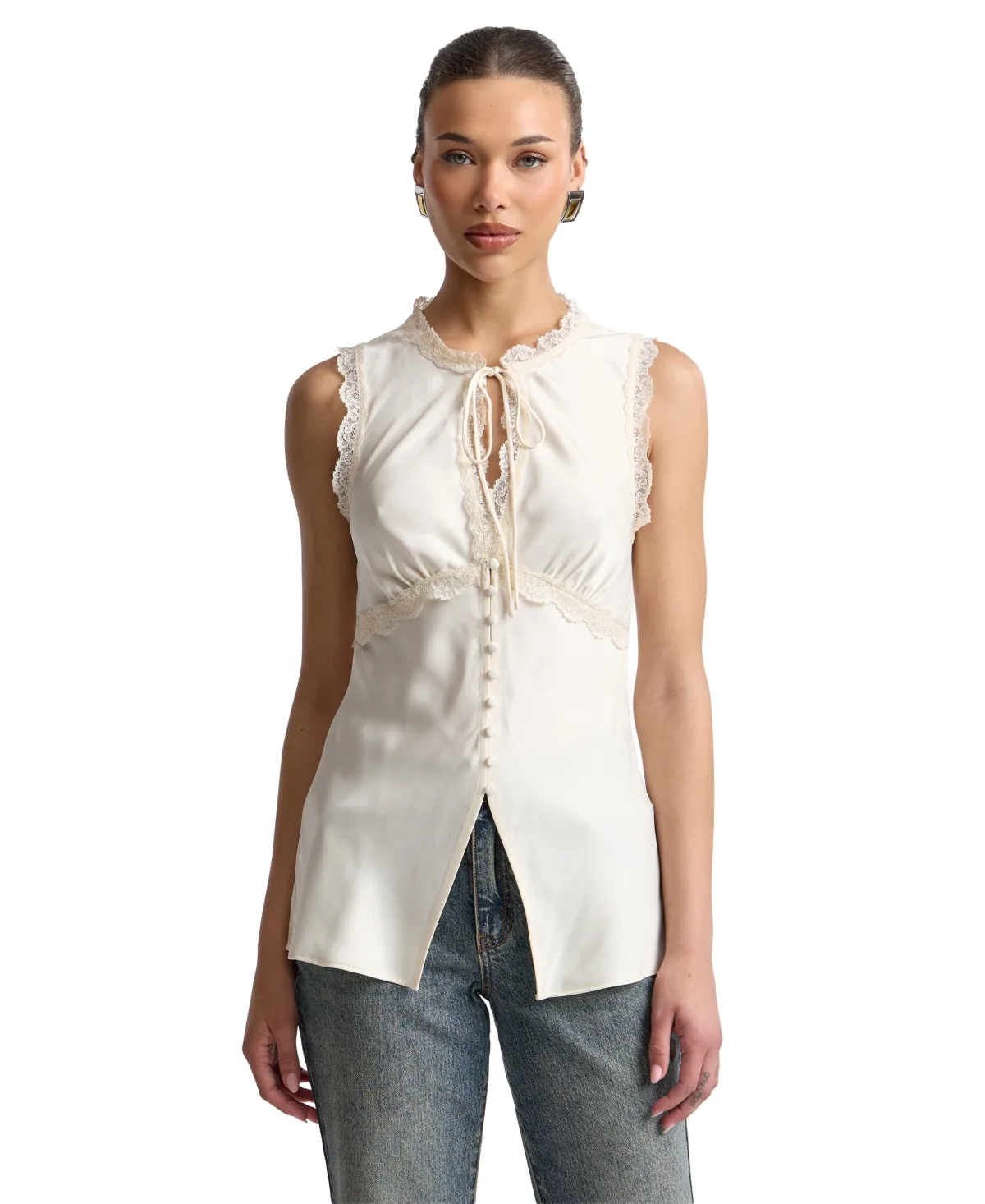 Keyhole Cutaway Empire Top by Avec Les Filles