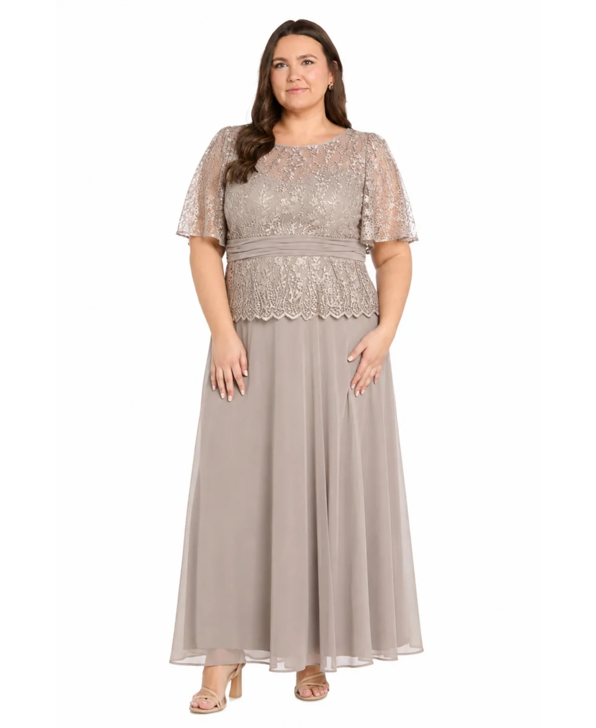 Lace Bodice Gown by R & M Richards