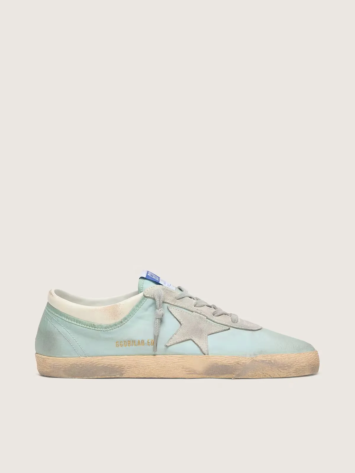 Super-Star Nylon with Light Gray Suede Star by Golden Goose