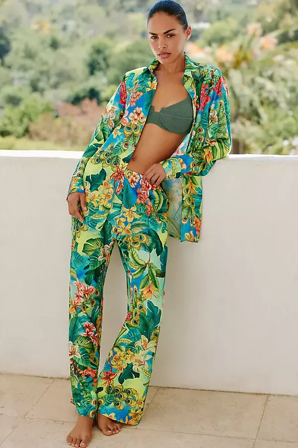 Elastic-Waist Pants by Luli Fama